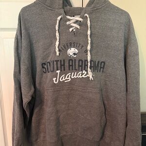 Gray University of South Alabama Jaguars Hoodie Size L